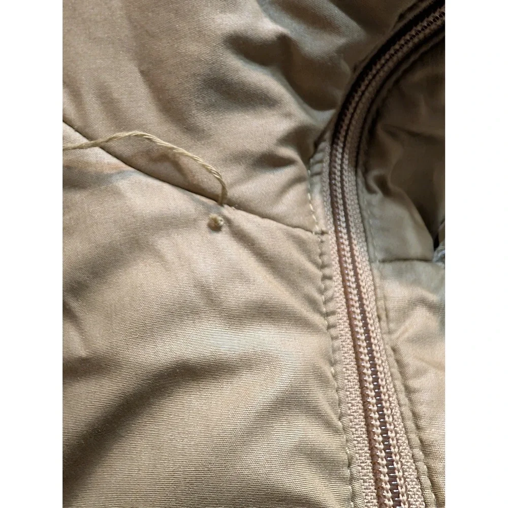 VTG Aspen Park by Aspen Quilted Lined Hooded Winter Parka Jacket Tan Size L - Picture 6 of 7